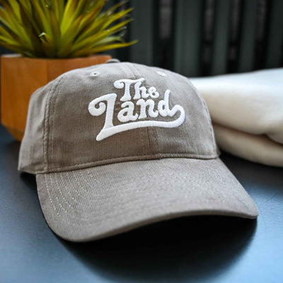 The Land 'Groovy' Cord Dad Hat - Steel Grey