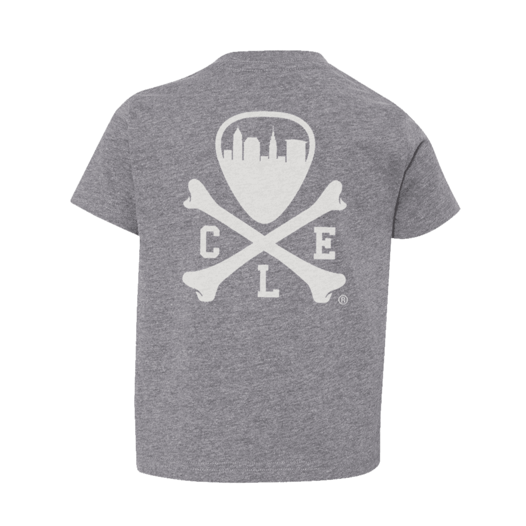 CLE Logo - Toddler Crew T-Shirt - Grey