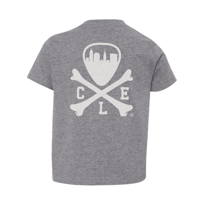 CLE Logo - Toddler Crew T-Shirt - Grey