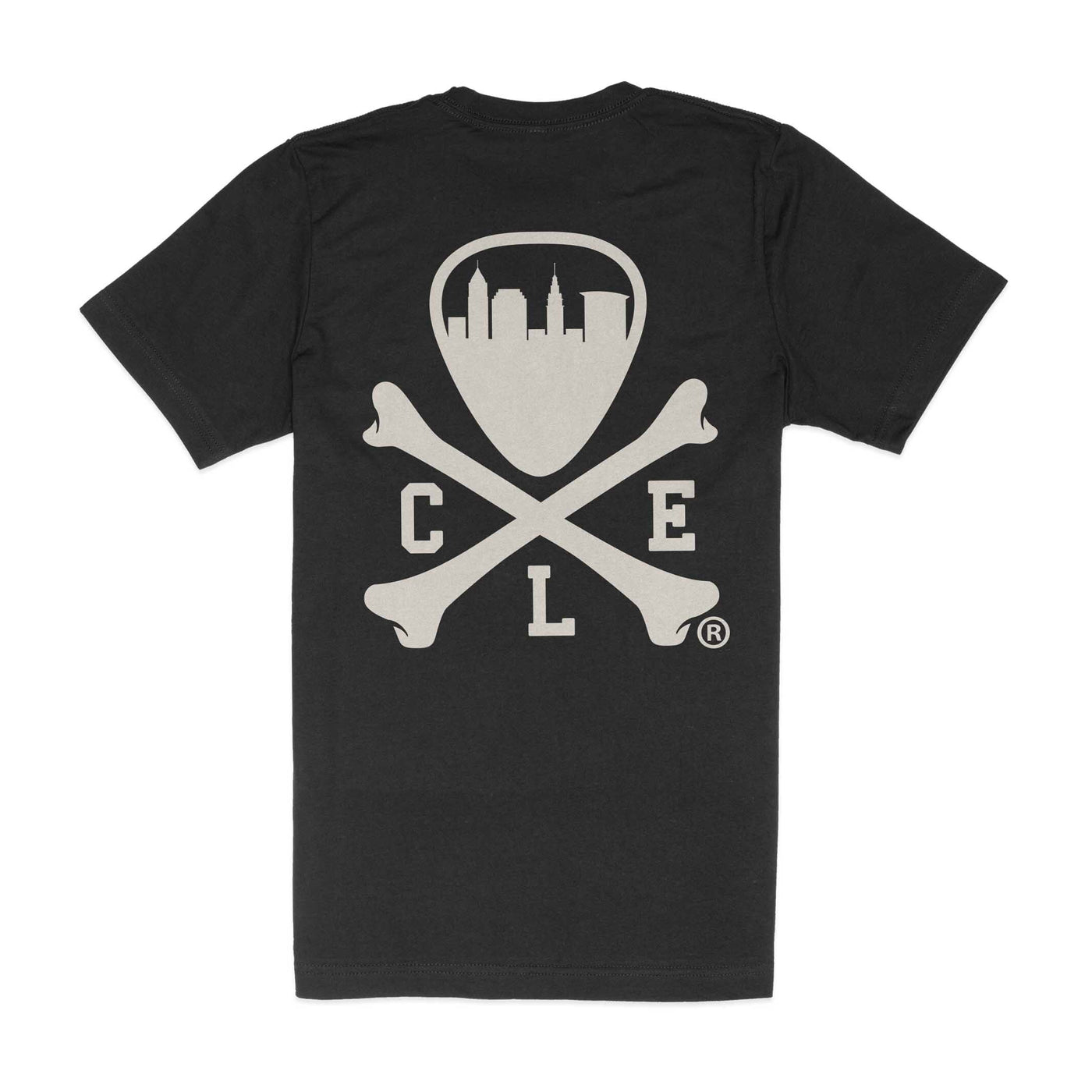 CLE Logo - Unisex Crew T-Shirt - Heather Black