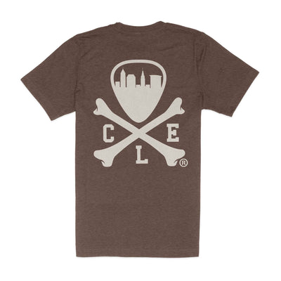 CLE Logo - Unisex Crew T-Shirt - Heather Brown