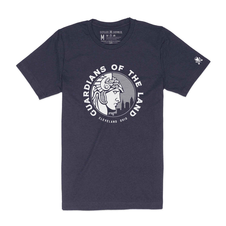 MISSON DISTRICT Guardian of The City シャツ Guardians of the Land Skyline Seal – Unisex Crew T-Shirt – Heather