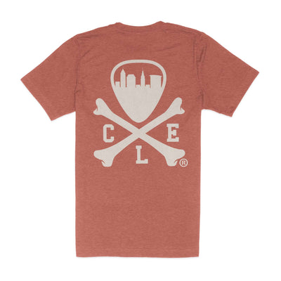 CLE Logo - Unisex Crew T-Shirt - Heather Clay