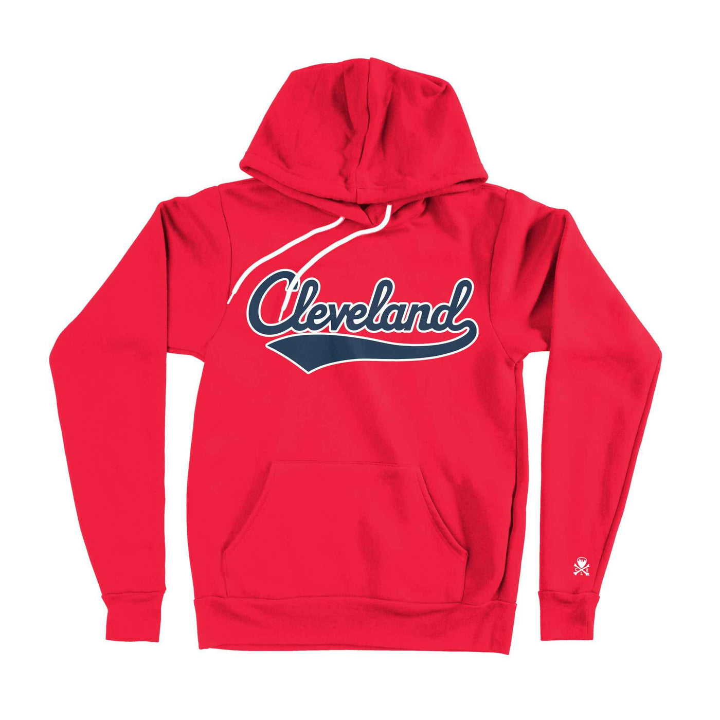 Womens Cleveland Football Script Hooded Sweatshirt