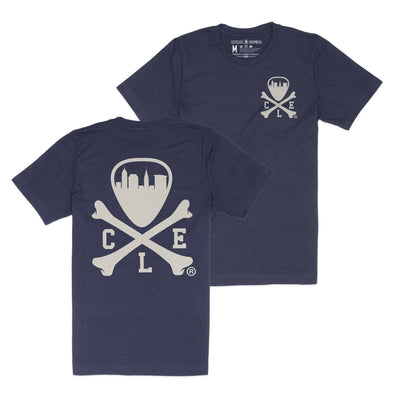 CLE Logo - Unisex Crew T-Shirt - Heather Navy