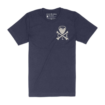 CLE Logo - Unisex Crew T-Shirt - Heather Navy